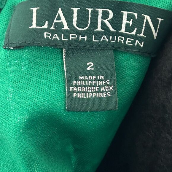 Ralph Lauren Charley Lace Green Midi Dress - SZ 2 - EUC - Picture 7 of 7